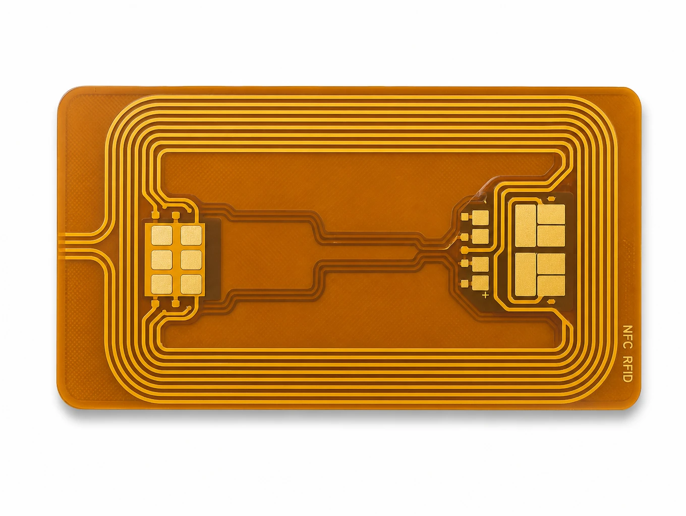 High-Q Precision Etched Dual-Interface NFC Antenna Inlay FPC